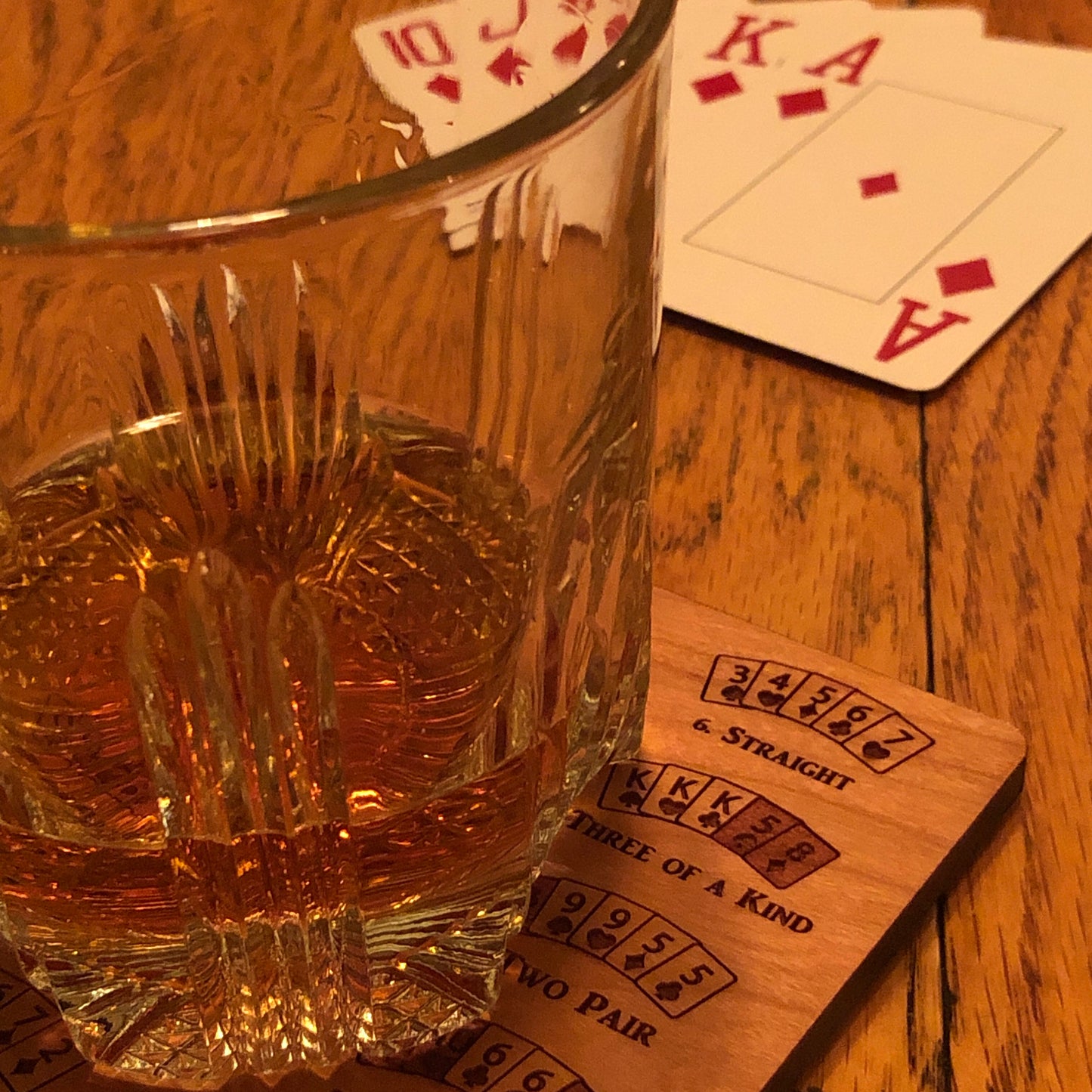 Poker Hand Rankings Coasters