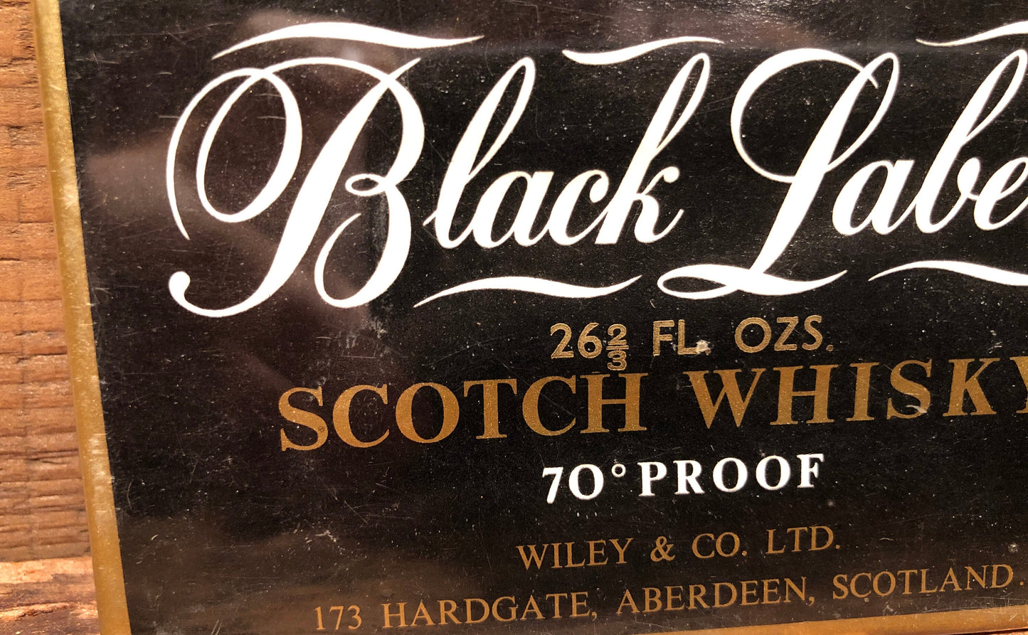 Vintage Wiley's Black Label Scotch Whisky