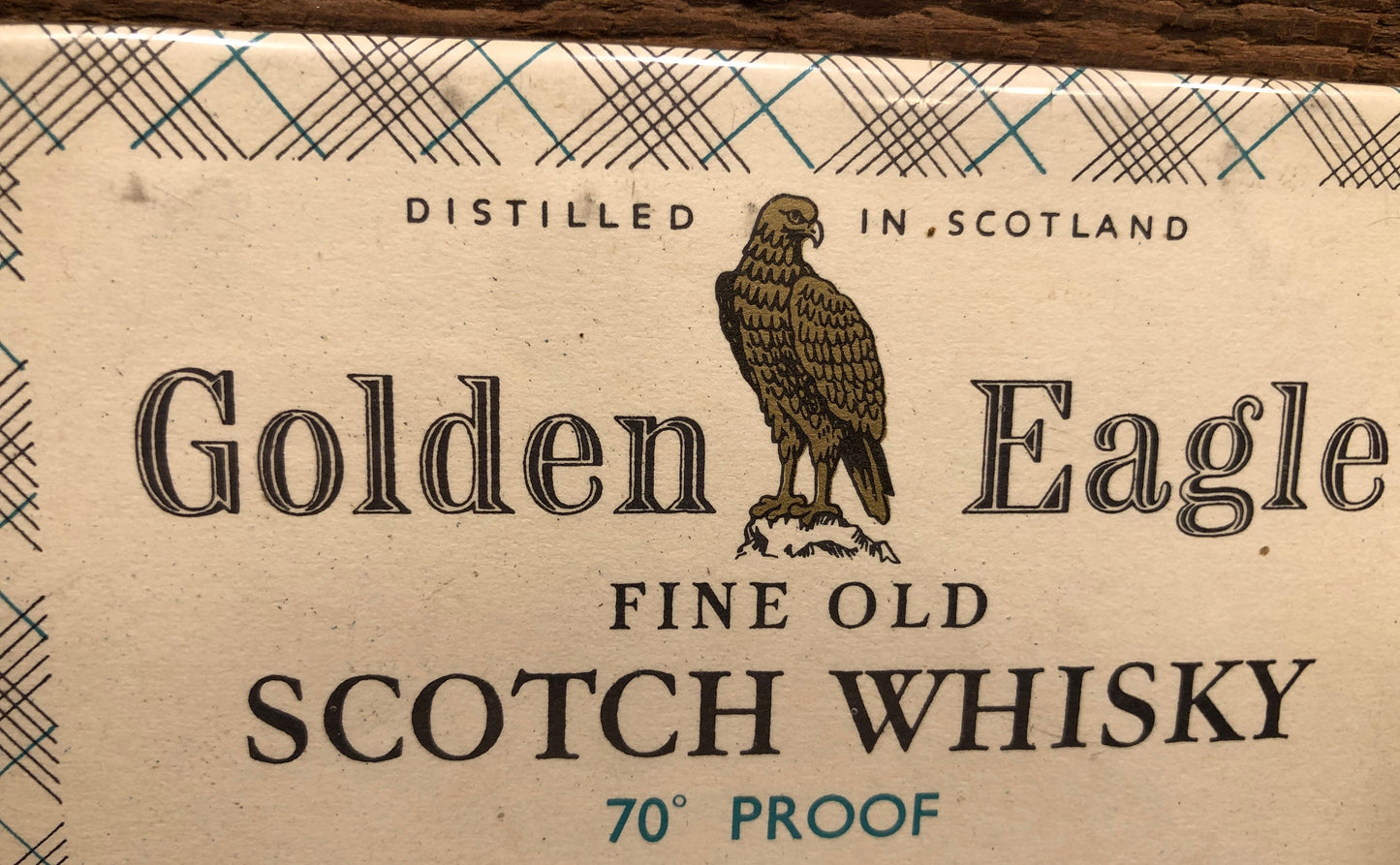 Vintage Golden Eagle Scotch Whisky Label