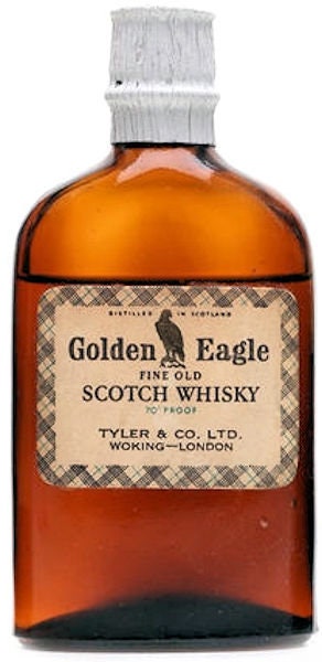 Vintage Golden Eagle Scotch Whisky Label