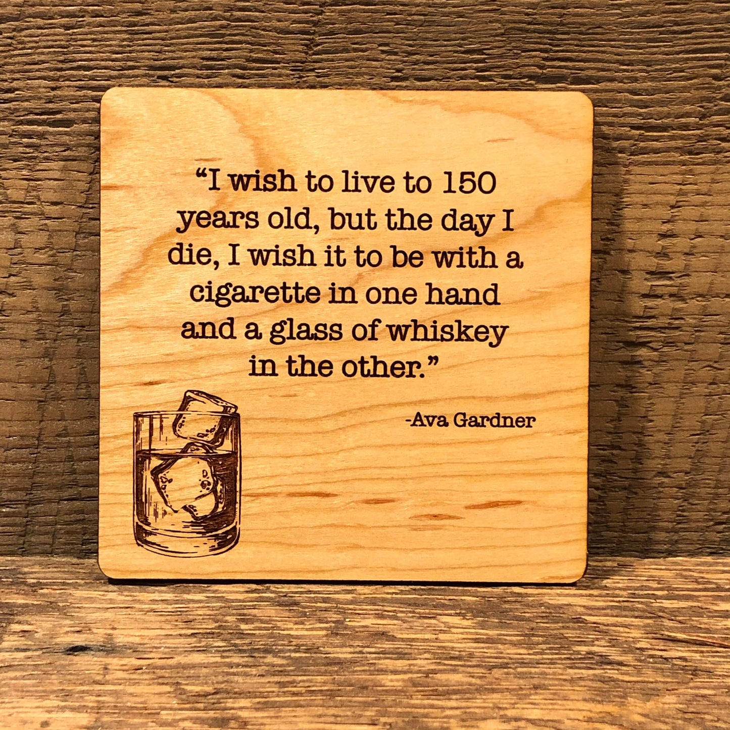 Whiskey Quote Coasters