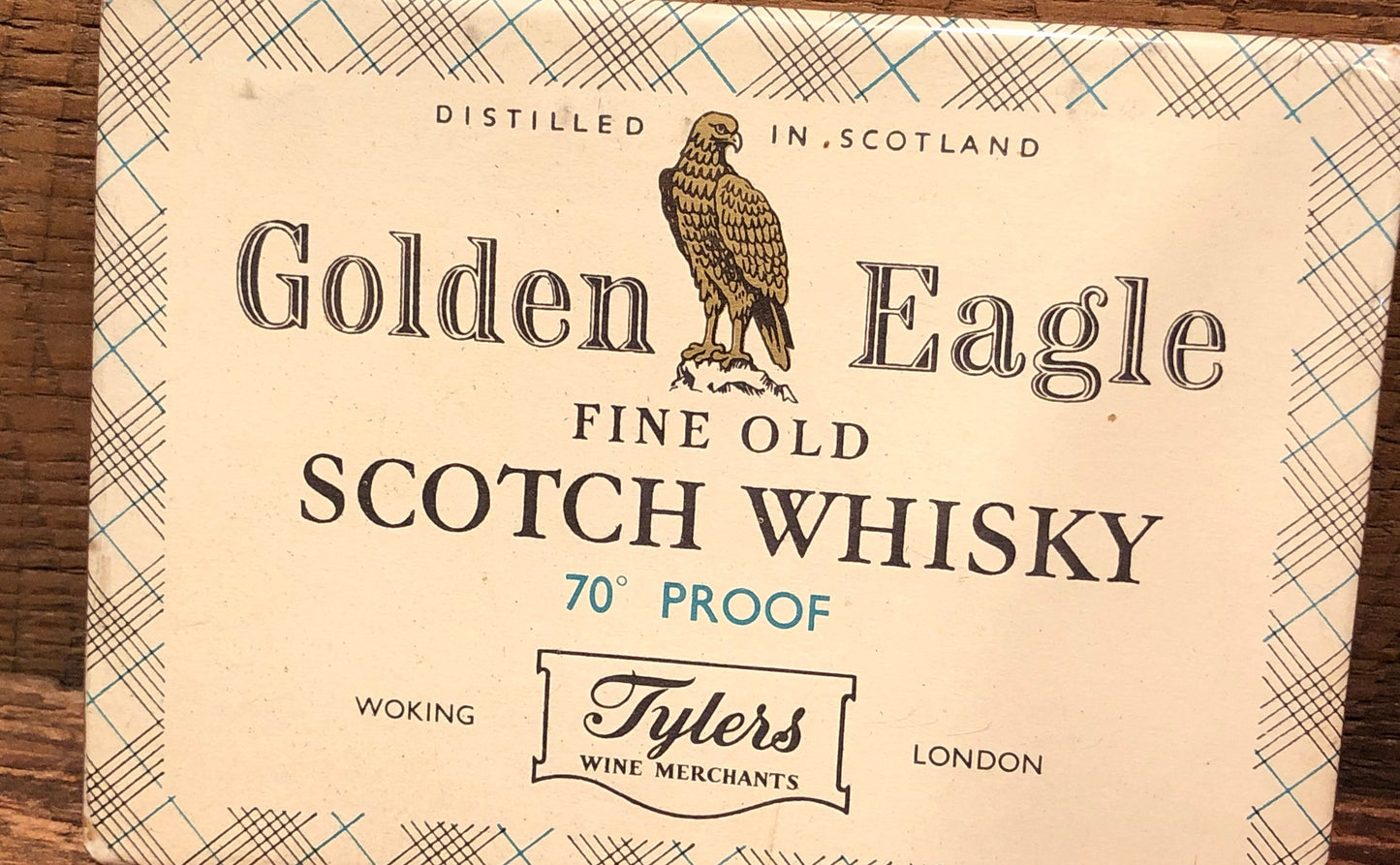 Vintage Golden Eagle Scotch Whisky Label