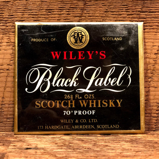Vintage Wiley's Black Label Scotch Whisky