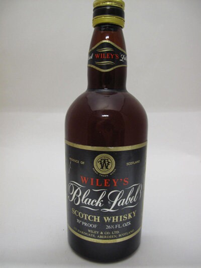 Vintage Wiley's Black Label Scotch Whisky