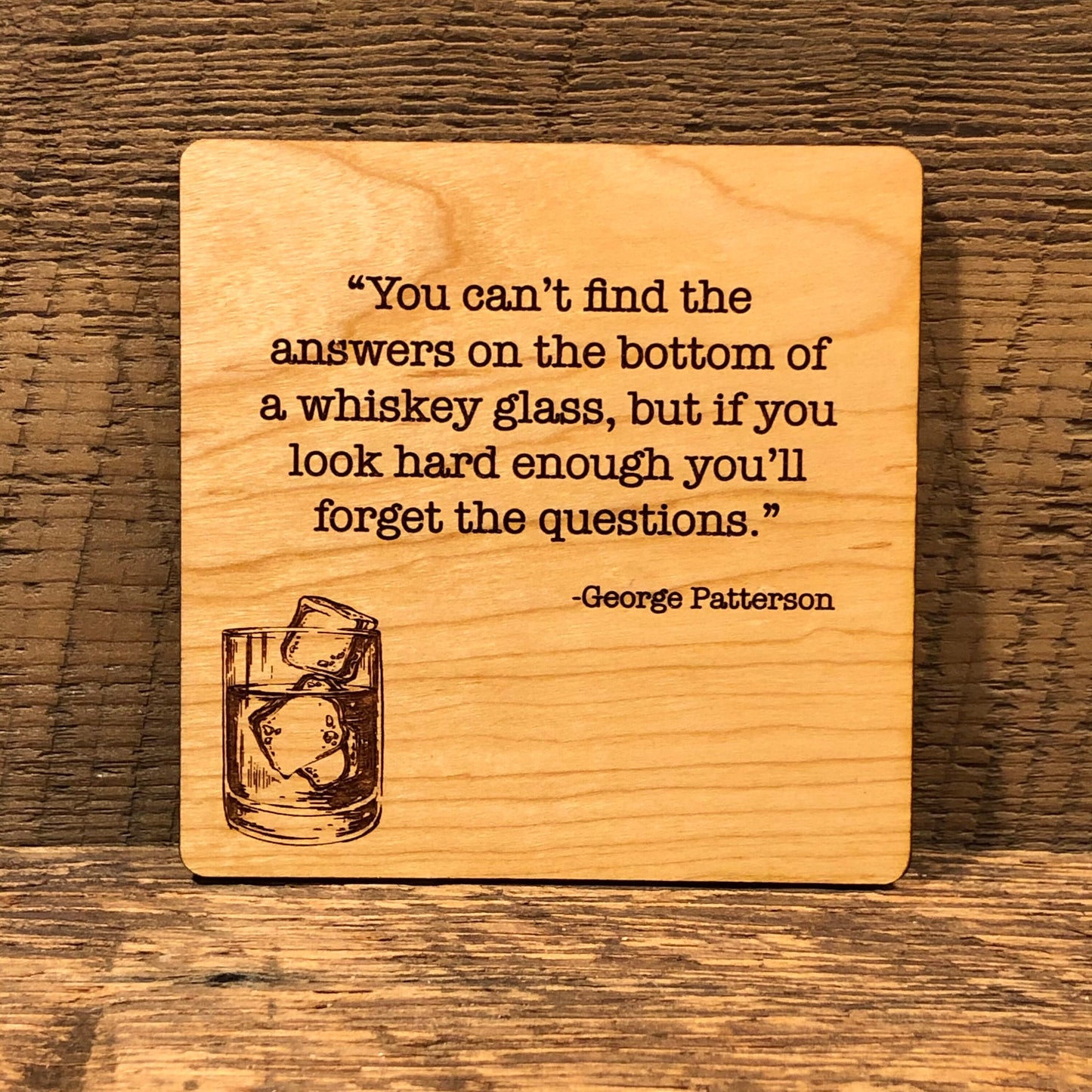 Whiskey Quote Coasters