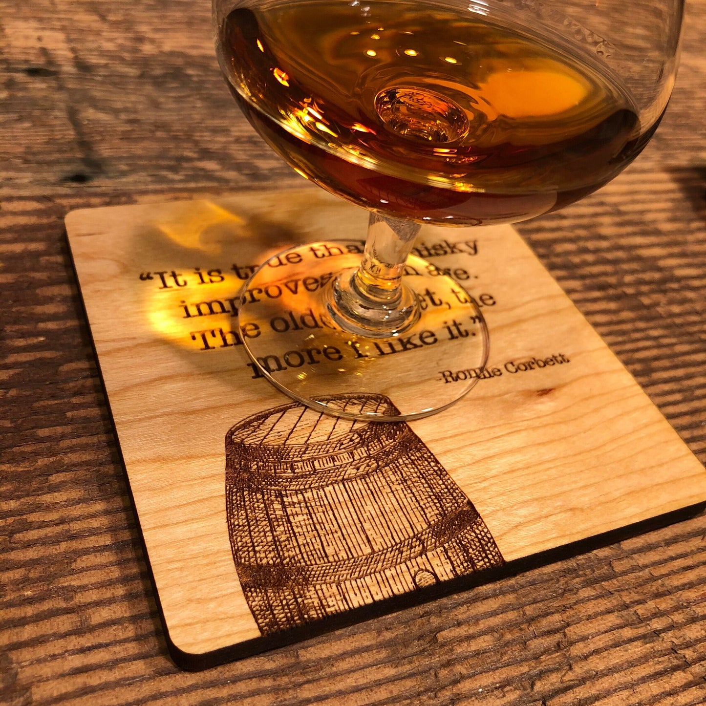 Whiskey Quote Coasters